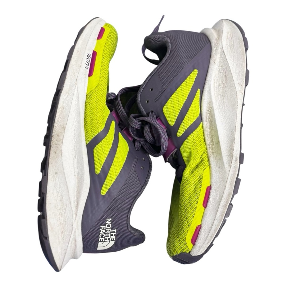 The North Face Neon Yellow and Gray Athletic Shoes